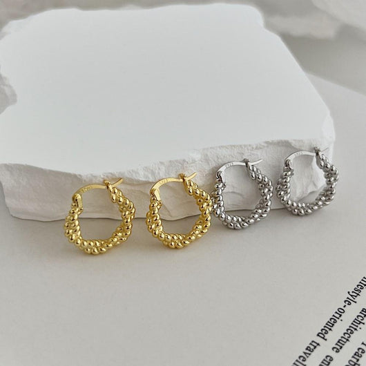 Aretes de Plata Esterlina S925 Minimalistas Versátiles