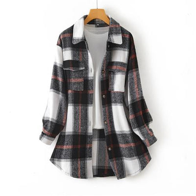 Abrigo Camisero Largo Casual para Mujer - Image 6