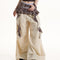 Pantalones Casuales Efecto Dos Piezas con Estampado Leopardo Americano