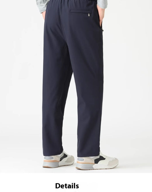 Pantalones Casuales para Hombres Maduros con Cintura Elástica - Image 19