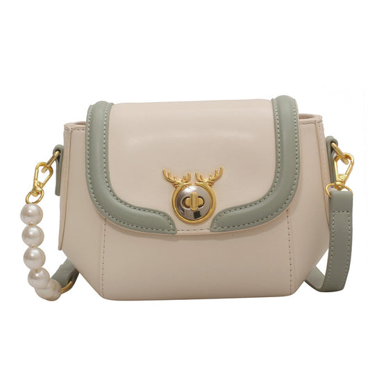 Bolsa Mensajera Pequeña con Textura y Combinación de Colores para Mujer - Image 16