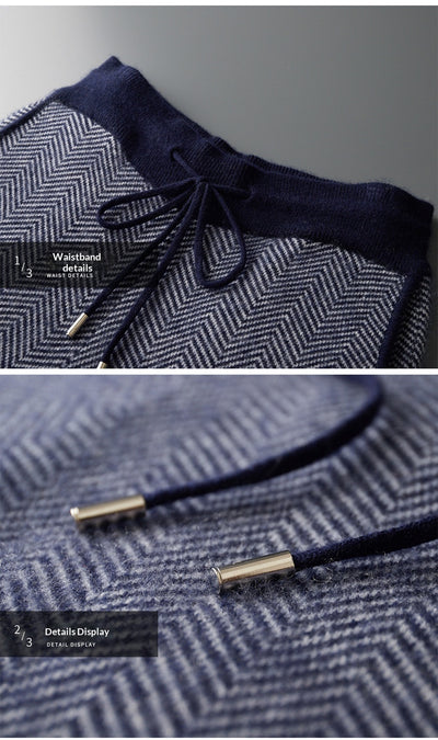 Cardigan de Lana Pura para Hombre con Cierre de Cremallera y Cuello Alto - Image 14