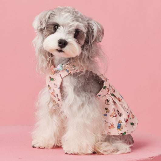 Falda Denim con Tirantes para Perros Pequeños Schnauzer y Maltés - Image 6