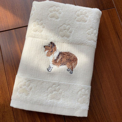 Toalla Absorbente para Mascotas con Bordado de Perro - Image 10