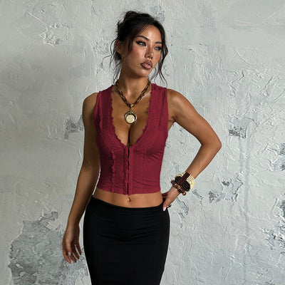 Top Corto con Encaje Sensual para Mujer - Image 7