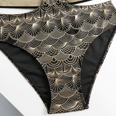 Bikini Bronceador de Cintura Alta con Abertura Lateral Estilo Europeo - Image 8