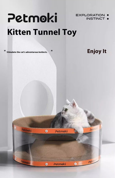 Rascador Túnel Nido para Gatos con Tabla Rascadora - Image 22