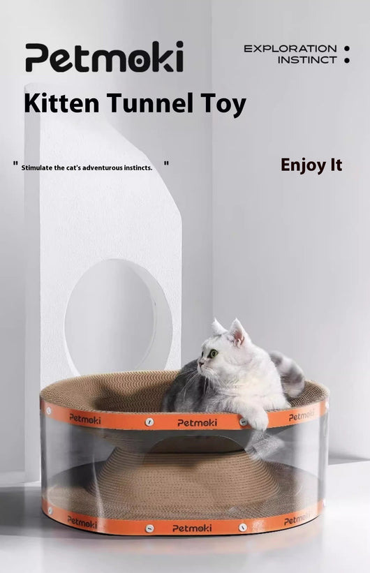 Rascador Túnel Nido para Gatos con Tabla Rascadora - Image 22