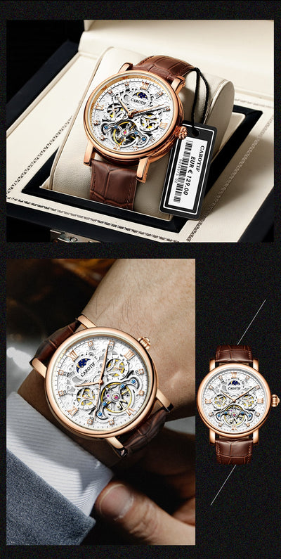 Reloj de Cuero Impermeable con Esfera Luminosa para Hombre - Image 12