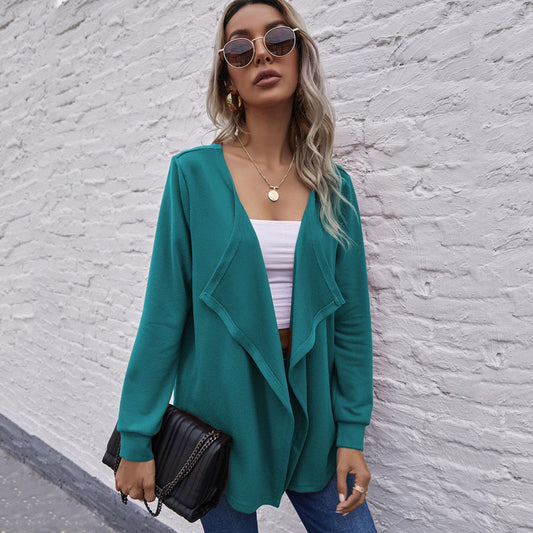 Cardigan Largo de Manga Larga para Mujer - Elegancia Versátil