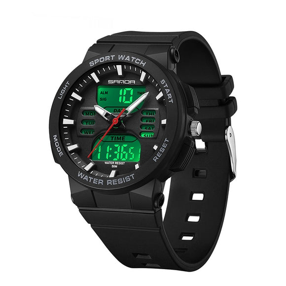 Relógio Esportivo Dual Display Luminoso Resistente à Água