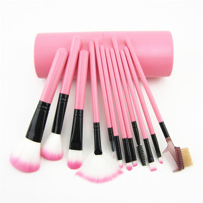 Set de 12 Brochas de Maquillaje Profesional - Rubor, Sombra y Delineador - Image 17