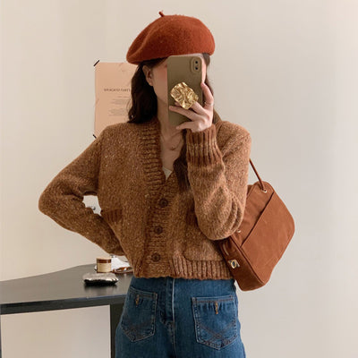 Cardigan Tejido Estilo Francés para Mujer - Suéter Primavera - Image 2