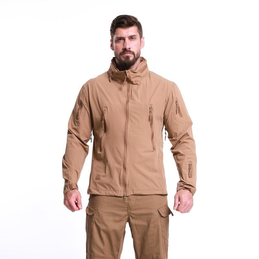 Chaqueta Ligera con Cuello Alto y Capucha para Primavera y Otoño