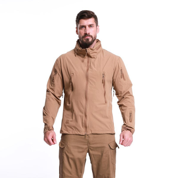 Chaqueta Ligera con Cuello Alto y Capucha para Primavera y Otoño