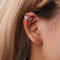 Aretes Retro Hueco Cierre Simple