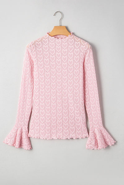 Blusa Ajustada de Cuello Alto y Manga Larga para Mujer - Image 3