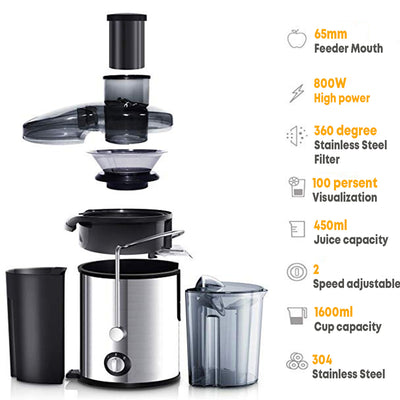 Extractor de Jugos 800W de Alta Potencia - Image 10