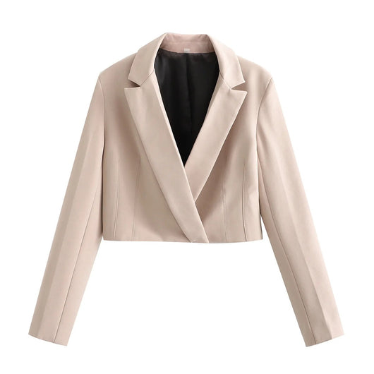 Traje Dos Piezas Mujer Primavera Khaki Suelto y Elegante - Image 11