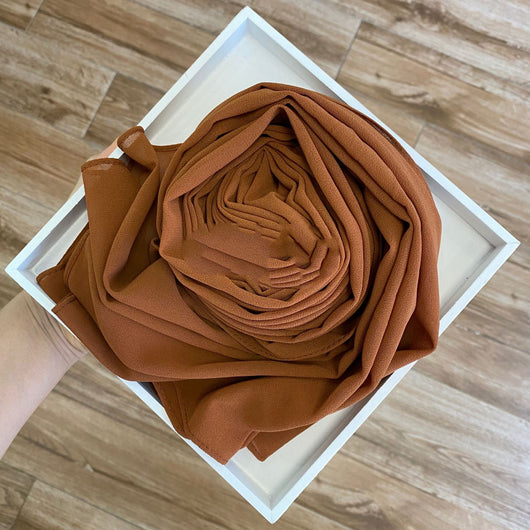 Pañuelo Hijab de Gasa Perlada Liso para Mujer - Image 35