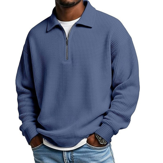 Polo Manga Corta con Cuello y Cierre de Medio Zip - Image 18