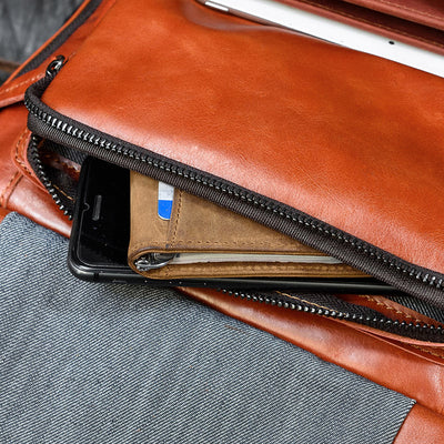 Bolsa de Cuero Genuino para Laptop con Gran Capacidad - Image 8
