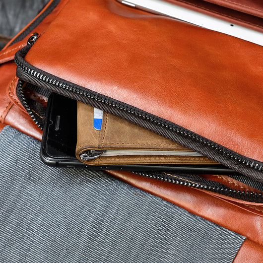 Bolsa de Cuero Genuino para Laptop con Gran Capacidad - Image 8