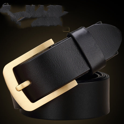 Cinturón Casual para Hombre con Hebilla Retro de Bronce - Image 5