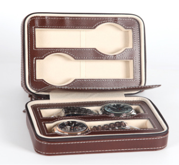 Estuche Portátil de Cuero para Reloj con Cierre de Cremallera - Image 16