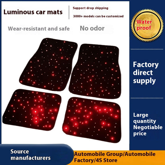 Tapete Luminoso para Auto con Diseño de Flores de Aliento de Bebé - Image 2