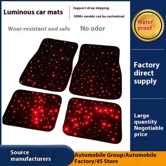 Tapete Luminoso para Carro com Design de Flores Mosquitinho