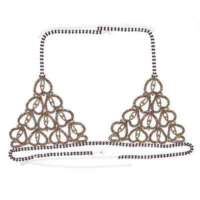 Bikini Sexy con Cadena de Cuerpo y Cristales en Forma de Corazón - Image 19
