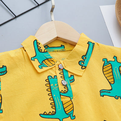 Camisa de Cuadros con Cuello Mao para Niño - Perfecta para el Verano - Image 20