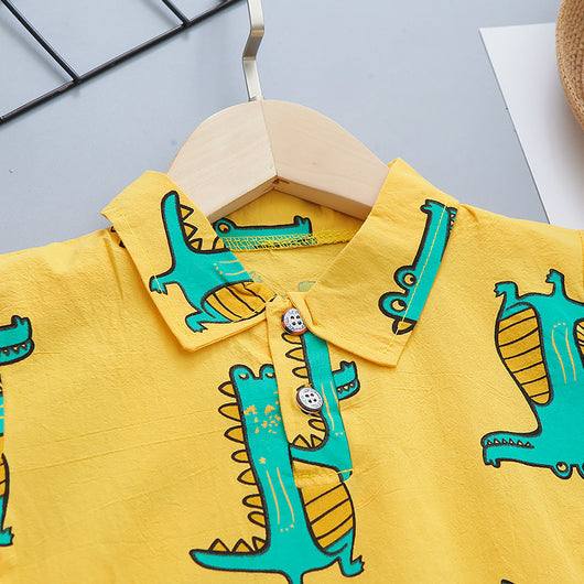 Camisa de Cuadros con Cuello Mao para Niño - Perfecta para el Verano - Image 20