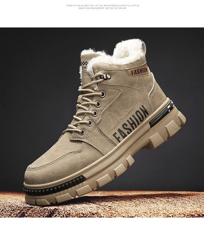 Zapatos Cálidos de Algodón con Forro Polar para Hombre - Image 19
