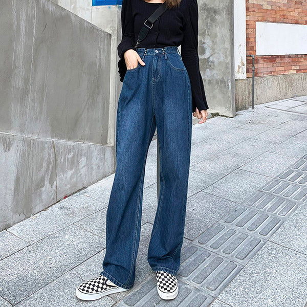Pantalón Ancho de Tiro Alto con Hebilla Ajustable