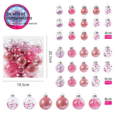 Set de 34 Esferas Navideñas Transparentes de Boca Ancha - Image 8