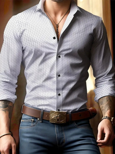 Camisa Estampada 3D Manga Larga Hombre - Diseño Moderno Primavera Otoño - Image 13