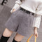 Shorts Plaid Cintura Alta Slim Fit - Efecto Adelgazante