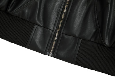Chaqueta de Cuero PU y Algodón - Estilo Urbano Minimalista para Invierno - Image 9