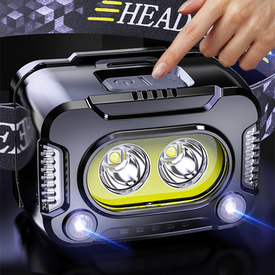 Linterna Frontal LED COB de Alta Potencia con Sensor de Movimiento para Correr y Pesca - Image 8