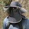 Gorro Solar de Ala Ancha con Ventilador y Secado Rápido