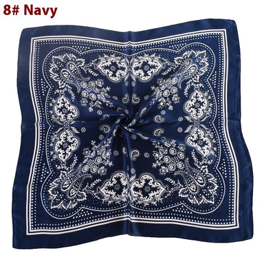 Pañuelo de Satén con Estampado Floral Vintage Paisley - Image 13