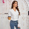 Blusa Francesa con Mangas Acampanadas Elegantes