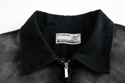 Chaqueta Denim Vintage Desgastada Estilo Retro Americano - Image 18