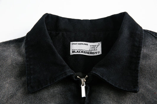 Chaqueta Denim Vintage Desgastada Estilo Retro Americano - Image 18
