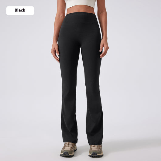 Pantalones Yoga Cintura Alta Levantacaderas Pierna Ancha Sin Marcas Efecto Segunda Piel - Image 9