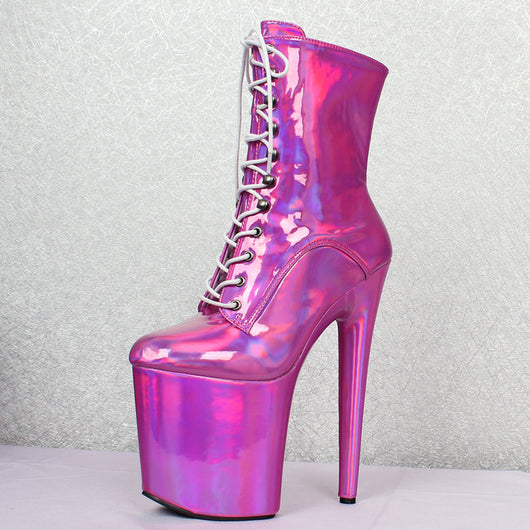 Botas Plataforma Impermeables con Cordones para Baile y Performances - Image 8