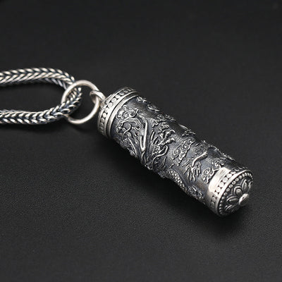 Dije Buda Plata 925 Patrón Dragón Tenglong - Colgante Espiritual Artesanal - Image 2