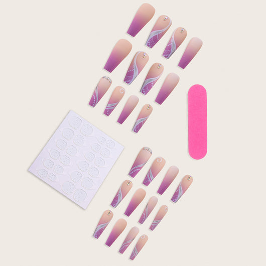 Uñas Postizas Largas Estilo Europeo y Americano - Image 10